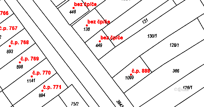 Rakvice 47299878 na parcele st. 449 v KÚ Rakvice, Katastrální mapa