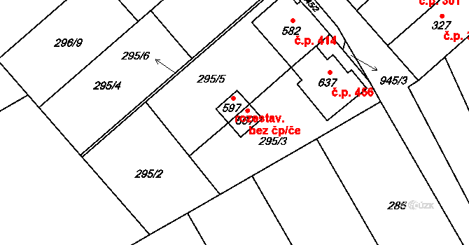 Rokytnice 48700878 na parcele st. 567 v KÚ Rokytnice u Přerova, Katastrální mapa