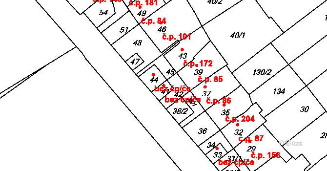 Brno 48972878 na parcele st. 41 v KÚ Bosonohy, Katastrální mapa