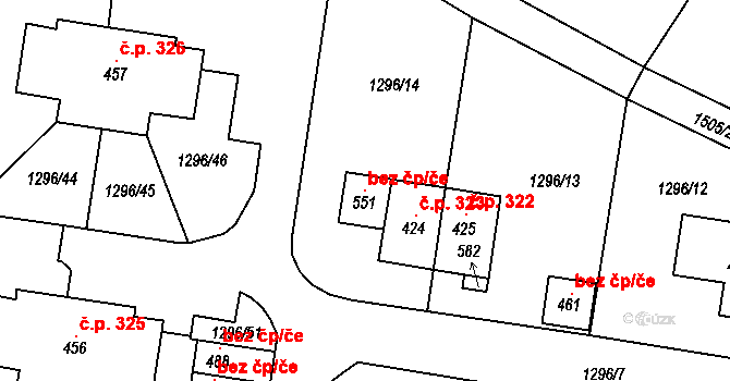 Česká Bělá 147760879 na parcele st. 551 v KÚ Česká Bělá, Katastrální mapa