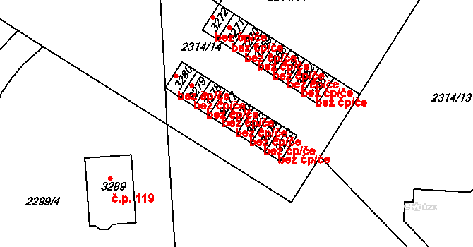 Kolín 39862879 na parcele st. 3276 v KÚ Štítary u Kolína, Katastrální mapa