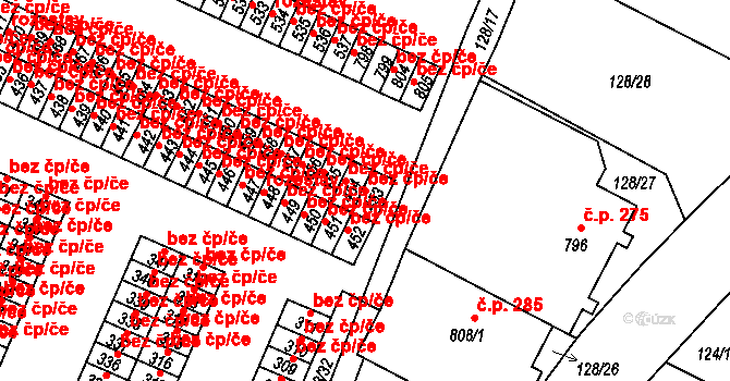 Františkovy Lázně 42320879 na parcele st. 453 v KÚ Horní Lomany, Katastrální mapa