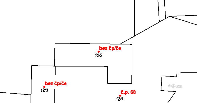 Havlovice 43587879 na parcele st. 12/2 v KÚ Havlovice, Katastrální mapa