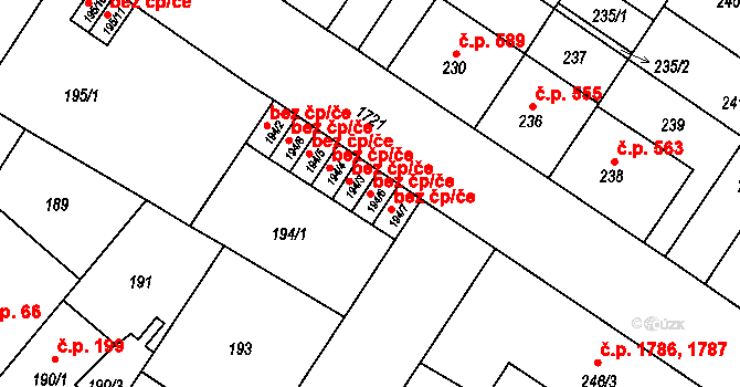 Praha 46839879 na parcele st. 194/6 v KÚ Kobylisy, Katastrální mapa