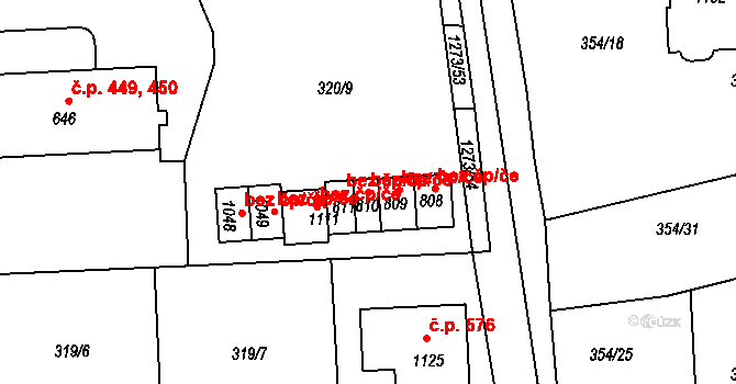 Kaznějov 49524879 na parcele st. 810 v KÚ Kaznějov, Katastrální mapa