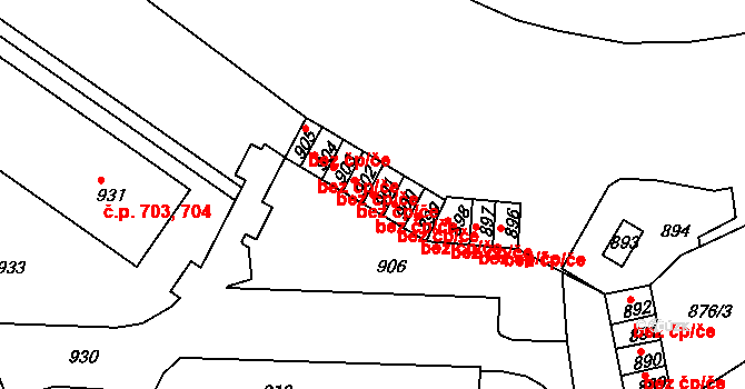 Brumov-Bylnice 50304879 na parcele st. 901 v KÚ Brumov, Katastrální mapa