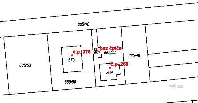 Lhenice 39922880 na parcele st. 290 v KÚ Lhenice, Katastrální mapa