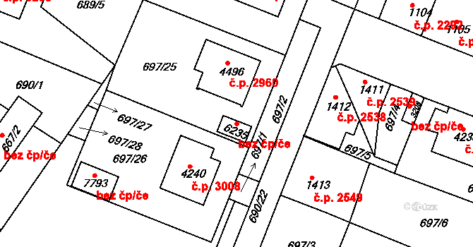 Havlíčkův Brod 44521880 na parcele st. 6235 v KÚ Havlíčkův Brod, Katastrální mapa