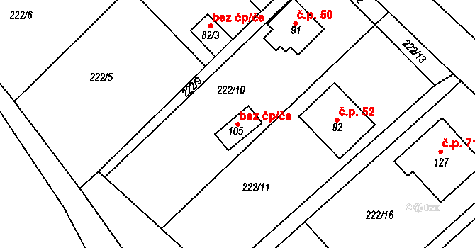 Suchodol 49636880 na parcele st. 105 v KÚ Suchodol, Katastrální mapa