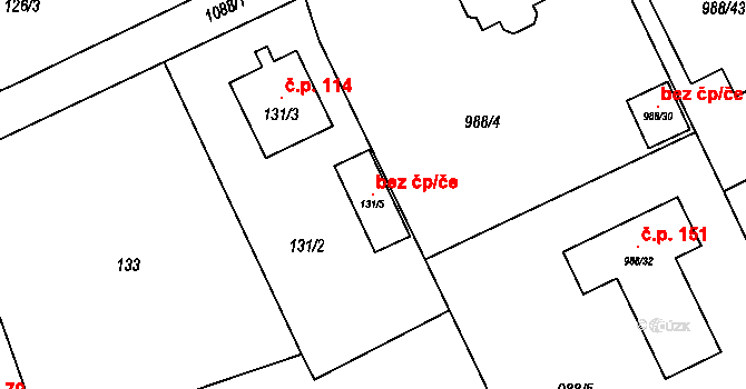 Dolní Heřmanice 93787880 na parcele st. 131/5 v KÚ Dolní Heřmanice, Katastrální mapa