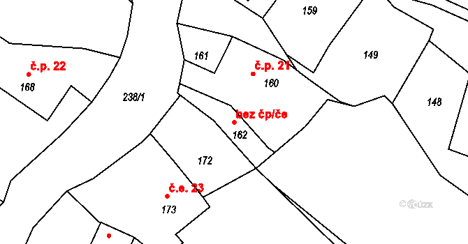 Homole u Panny 38816881 na parcele st. 162 v KÚ Homole u Panny, Katastrální mapa