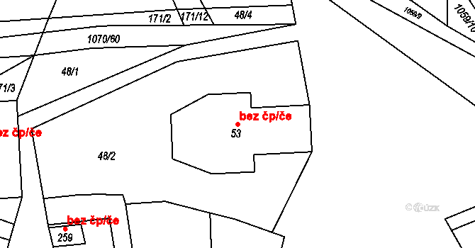 Milonice 39716881 na parcele st. 53 v KÚ Milonice, Katastrální mapa