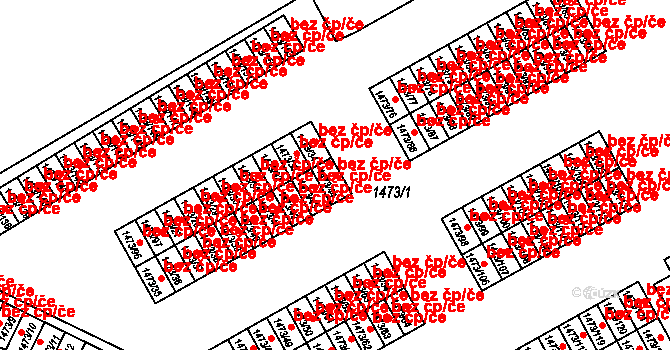Šluknov 42886881 na parcele st. 1473/44 v KÚ Šluknov, Katastrální mapa