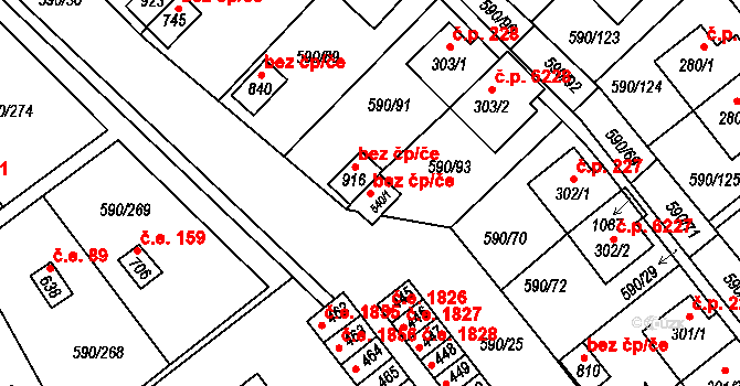 Zlín 47859881 na parcele st. 540/1 v KÚ Mladcová, Katastrální mapa