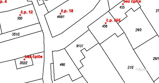 Dambořice 47923881 na parcele st. 459 v KÚ Dambořice, Katastrální mapa
