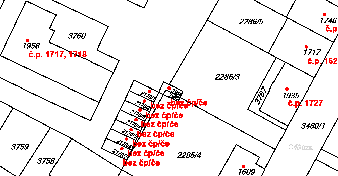 Česká Třebová 49259881 na parcele st. 3968 v KÚ Česká Třebová, Katastrální mapa