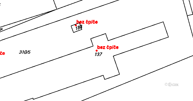 Provodov-Šonov 49821881 na parcele st. 137 v KÚ Šonov u Nového Města nad Metují, Katastrální mapa