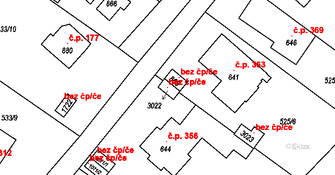Prachatice 101193882 na parcele st. 3022 v KÚ Prachatice, Katastrální mapa
