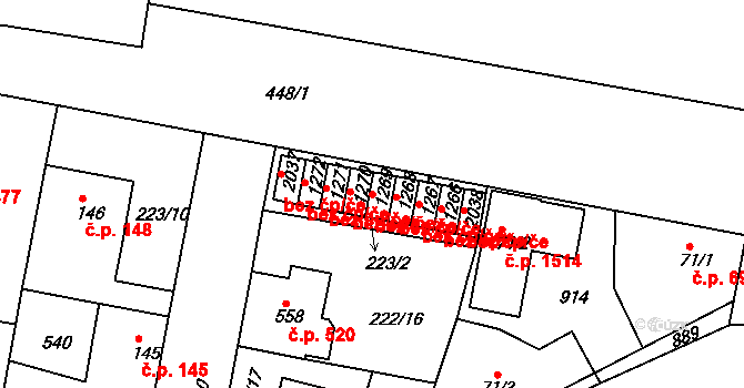 Neratovice 39374882 na parcele st. 1269 v KÚ Neratovice, Katastrální mapa