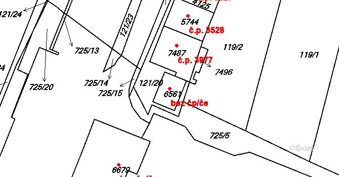Havlíčkův Brod 44517882 na parcele st. 6561 v KÚ Havlíčkův Brod, Katastrální mapa