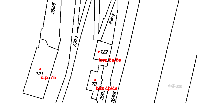 Teplice nad Bečvou 48938882 na parcele st. 122 v KÚ Teplice nad Bečvou, Katastrální mapa