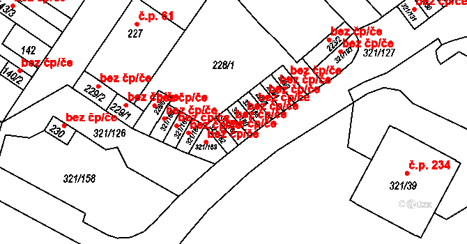 Teplice 49418882 na parcele st. 321/161 v KÚ Prosetice, Katastrální mapa