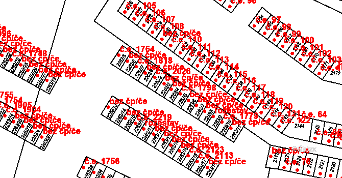 Jirkov 49719882 na parcele st. 2263/4 v KÚ Jirkov, Katastrální mapa