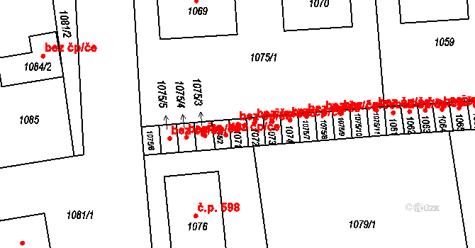 Velké Opatovice 41511883 na parcele st. 1071 v KÚ Velké Opatovice, Katastrální mapa