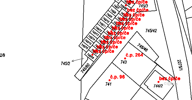 Suchdol nad Lužnicí 42593883 na parcele st. 745/57 v KÚ Suchdol nad Lužnicí, Katastrální mapa