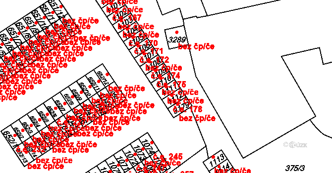 Mariánské Lázně 50079883 na parcele st. 1111 v KÚ Úšovice, Katastrální mapa