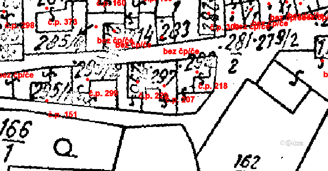 Kobylí 207 na parcele st. 297 v KÚ Kobylí na Moravě, Katastrální mapa