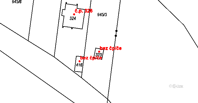 Strakonice 40628884 na parcele st. 323 v KÚ Dražejov u Strakonic, Katastrální mapa