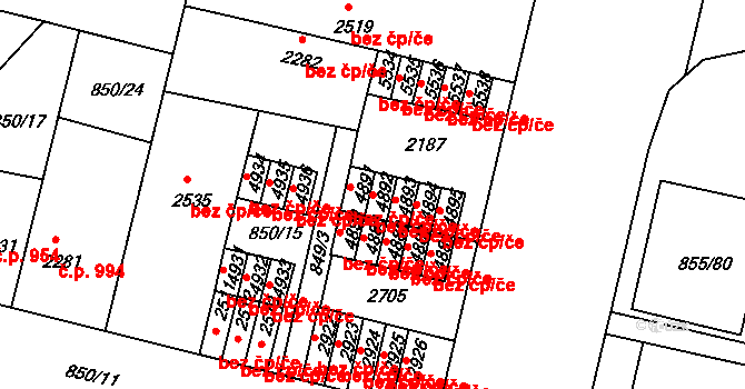 Mladá Boleslav 45315884 na parcele st. 4892 v KÚ Mladá Boleslav, Katastrální mapa