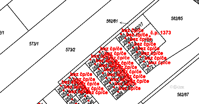 Neratovice 45425884 na parcele st. 2557 v KÚ Neratovice, Katastrální mapa