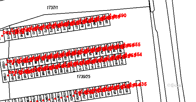 Miřetice u Klášterce nad Ohří 459, Klášterec nad Ohří na parcele st. 1730/96 v KÚ Miřetice u Klášterce nad Ohří, Katastrální mapa