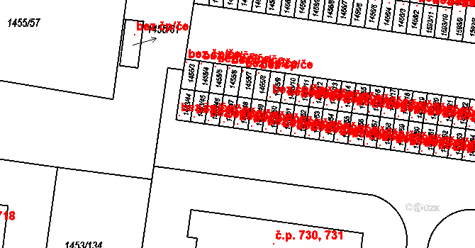 Kosmonosy 45306885 na parcele st. 1453/48 v KÚ Kosmonosy, Katastrální mapa