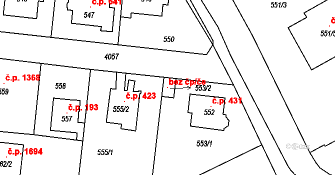 Objekt 147045886, Katastrální mapa