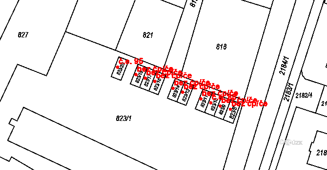 Moravský Krumlov 90, Katastrální mapa