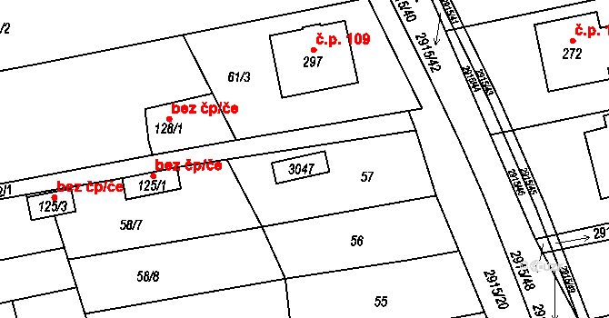 Loučka 44765886 na parcele st. 215 v KÚ Loučka I, Katastrální mapa