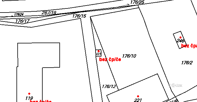 Staňkov 45239886 na parcele st. 121 v KÚ Krchleby u Staňkova, Katastrální mapa
