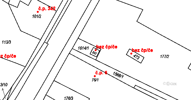 Opatovice nad Labem 46715886 na parcele st. 332 v KÚ Opatovice nad Labem, Katastrální mapa