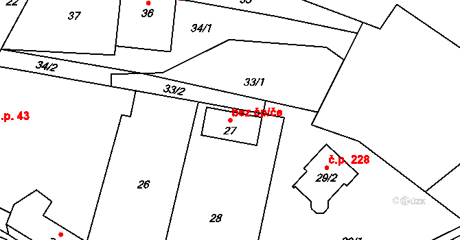 Děhylov 48005886 na parcele st. 27 v KÚ Děhylov, Katastrální mapa