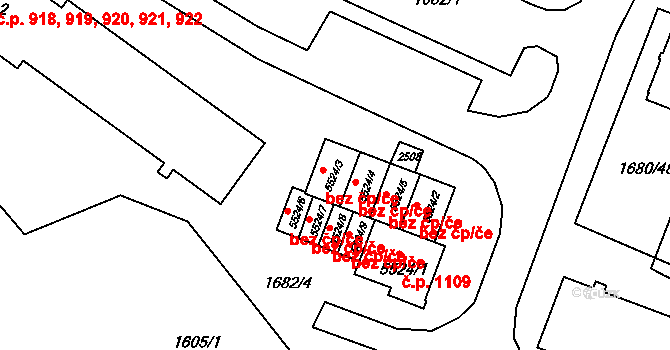 Třebíč 50359886 na parcele st. 5524/3 v KÚ Třebíč, Katastrální mapa