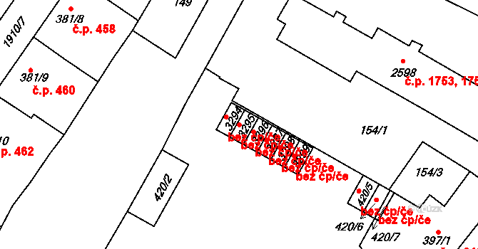 Svitavy 46405887 na parcele st. 3295 v KÚ Svitavy-předměstí, Katastrální mapa