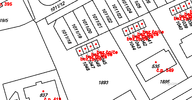 Chlum u Třeboně 47516887 na parcele st. 1046 v KÚ Chlum u Třeboně, Katastrální mapa