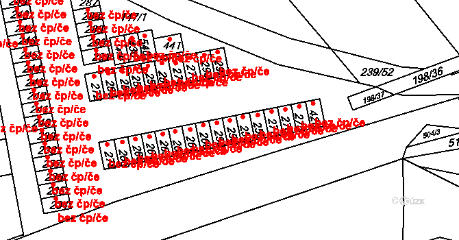Holohlavy 49414887 na parcele st. 258 v KÚ Holohlavy, Katastrální mapa