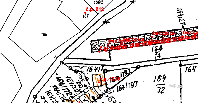 Dobšice 1083 na parcele st. 164/38 v KÚ Dobšice u Znojma, Katastrální mapa