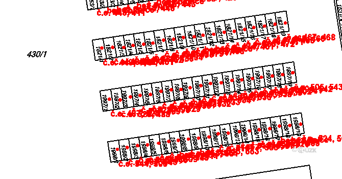 Otrokovice 493,531 na parcele st. 1997/7 v KÚ Otrokovice, Katastrální mapa