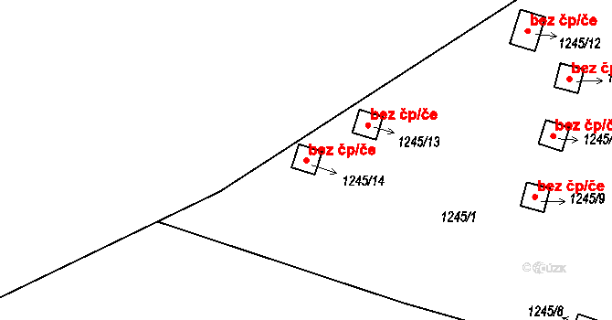 Šenov u Nového Jičína 38962888 na parcele st. 1245/14 v KÚ Šenov u Nového Jičína, Katastrální mapa