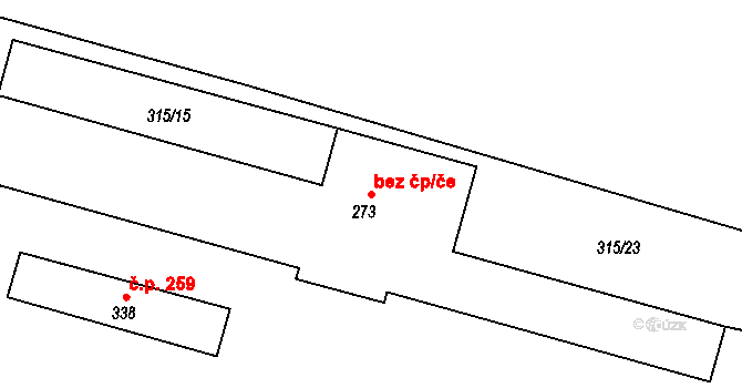 Lovčice 41686888 na parcele st. 273 v KÚ Lovčice u Nového Bydžova, Katastrální mapa